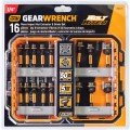 GearWrench 86171 Nut Extractor and Driver Set, 16-piece, ¼" to ½" (7 to 13 mm)-