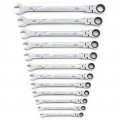 GearWrench 86229 Universal Spline Flex Ratchet Wrench Set, Metric, 12-Piece-
