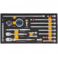 GearWrench 86520 Ratchet &amp; Drive Tool Set, 18-piece, ¼" drive-