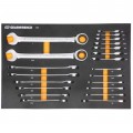 GearWrench 86526 Standard and Stubby Wrench Set, 21-piece, Imperial-