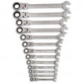GearWrench 9702D Flex Combination Ratcheting Wrench Set, 13-piece, 5/16" to 1"-