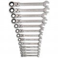 GearWrench 9702D Flex Combination Ratcheting Wrench Set, 13-piece, 5/16" to 1"-