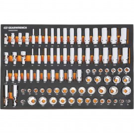 GearWrench GWMSSKT38SAE SAE Socket Set, 3/8" drive, 85 pieces-