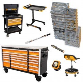 GearWrench MEGAMOD1268 Mechanic's Tool Set with Tool Storage, 1268 pieces, ¼", 3/8", and ½" drive-