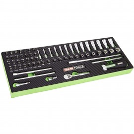 GreatNeck Tools 23997 Mechanics Set, 64-Piece, 1/4" drive-