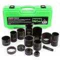 GreatNeck Tools 37310 Ball Joint Installer/Remover Adapter Set for 27023 Ball Joint Press, 14-piece-