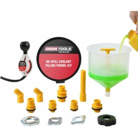 GreatNeck Tools 87045 Coolant Filling Funnel Kit with coolant tester, 5" extension-