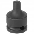 Grey Pneumatic 1128AL Impact Adapter, 3/8" F x ¼" M, Locking Pin-