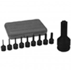 Grey Pneumatic 1200T Impact Internal Torx Set, 3/8", 9-piece-