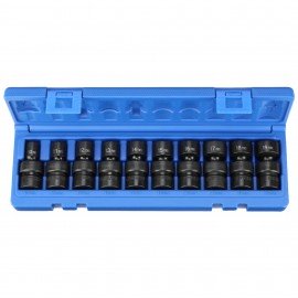 Grey Pneumatic 1210UM Universal Metric Impact Socket Set, 3/8" drive, 10 to 19 mm-
