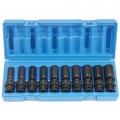 Grey Pneumatic 1210UMD Metric Universal Deep Socket Set, 3/8" Drive, 10-Piece-