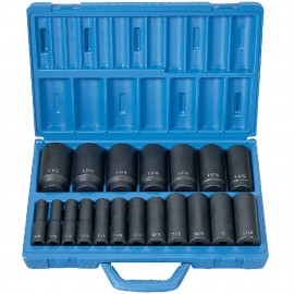 Grey Pneumatic 1319D Socket Set, ½" drive, 19-piece-