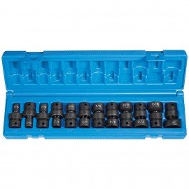 Grey Pneumatic 1612U Universal Fractional Impact Set, 3/8" drive, 12-point-