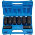 Grey Pneumatic 1708SN Spindle Axle Nut Set, ½" drive, 12-point, 8-piece-