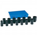 Grey Pneumatic 8038D Impact Socket Set, ¾" drive, 14-piece-