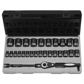 Grey Pneumatic 82629 m Duo Socket Set, ½" drive, 10 to 36 mm-