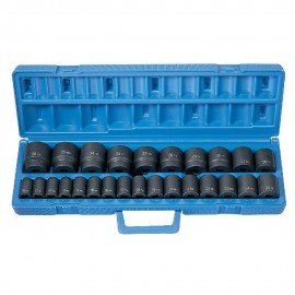 Grey Pneumatic GRY-1326M Metric Impact Set, 1/2" drive, 26-pack-