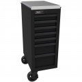 Homak RS PRO BK08014070 7-Drawer Side Cabinet, 14.5", black-