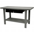 Homak GW00550170 Steel Workbench, 59", 2-drawer-