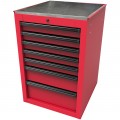 Homak RD08022070 RS Pro Series Side Cabinet, 22", 7-drawer, red-