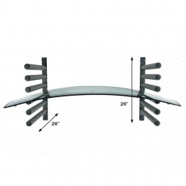 Innovative Tools I-WGR Wall Glass Rack, 6-windshield capacity, 180 lbs-