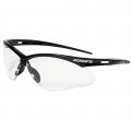 Jackson Safety 50000 Safety Glasses, clear lens, black frame-