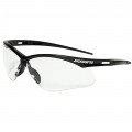 Jackson Safety 50001 Safety Glasses, clear anti-fog lens, black frame-