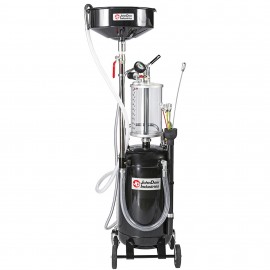 JohnDow JDI-20COMBO-B Combination Fluid Evacuator and Oil Drain with transparent bowl, 20-gallon-