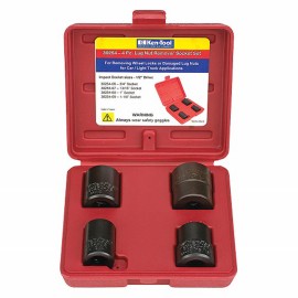 Ken-Tool 30254 Lug Nut Remover Socket Set, ½" drive, 4 pieces-