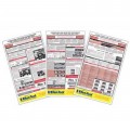 Ken-Tool 39998 OSHA Tire Service Charts, 24" x 40", 3-pack-