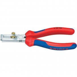 Knipex 1105160 Insulation Stripper, 6.5", multi-component grips-