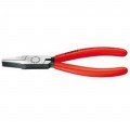 Knipex 2001140 Flat Nose Pliers, 5.5", plastic coated handles-
