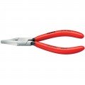 Knipex 3711125 Precision Mechanics Gripping Pliers, 5", flat wide jaws-