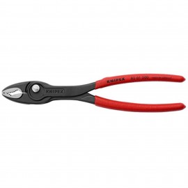 Knipex 8201200 TwinGrip Pliers, 8", non-slip plastic handles-