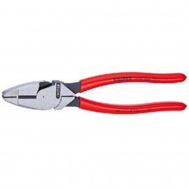 Knipex 901240 Lineman's Pliers, 9.5", non-slip plastic coating-
