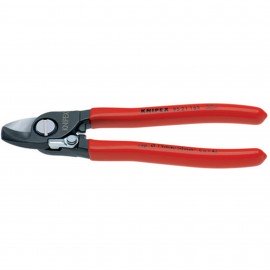 Knipex 9521165 Cable Shears, 6.5", with internal opening spring-