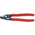 Knipex 9521165 Cable Shears, 6.5", with internal opening spring-
