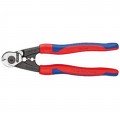 Knipex 9562190 Wire Rope Shears, 7.5", with crimping dies-