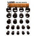 Lang Tools 1291 Axle Nut Socket Set, 22-Piece, with rack-