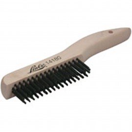 Lisle 14180 Shoe Handle Wire Brush, 9-&amp;frac34;" length, 4-&amp;frac12;" wire bristles-
