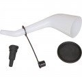 Lisle 18232 Offset Funnel, 10" tall, with cap and lid-