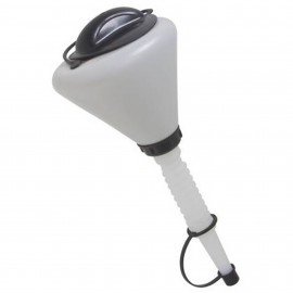 Lisle 19832 Plastic Funnel, 1.6 qt, with lid and spout cap-