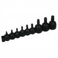 Lisle 26550 Torx Bit Set, 9-piece, ¼" and 3/8" drive-