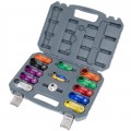 Lisle 39480 Spring Disconnect Set, 13-piece, aluminum-