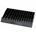 Lisle 40460 Pliers/Wrench Rack, 13-tool, Black-