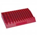 Lisle 40490 Pliers/Wrench Rack, 13-tool capacity, red-