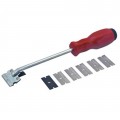 Lisle 52000 Razor Blade Scraper, with blade storage and 6 blades-