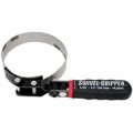 Lisle 57040 Oil Filter Wrench, 4.125 to 4.5", swivel handle-