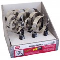 Lisle 57160 Swivel Gripper Oil Filter Wrench Display, 9-piece, 2.375 to 3.875"-