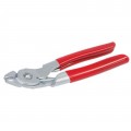 Lisle 61410 Hog Ring Pliers, angled, spring-loaded jaws-